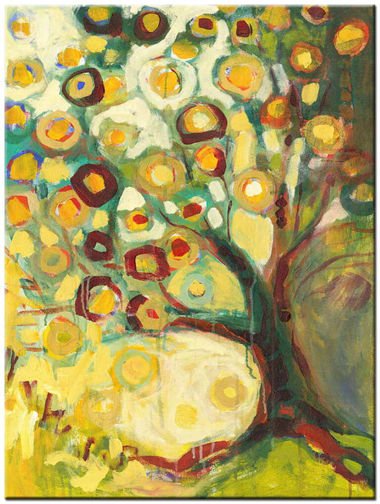 Boom modern schilderij 90x120cm