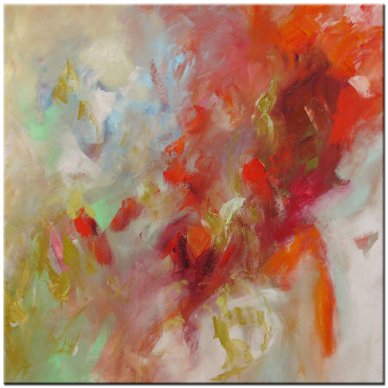 Loving Colors abstract schilderij 100x100cm