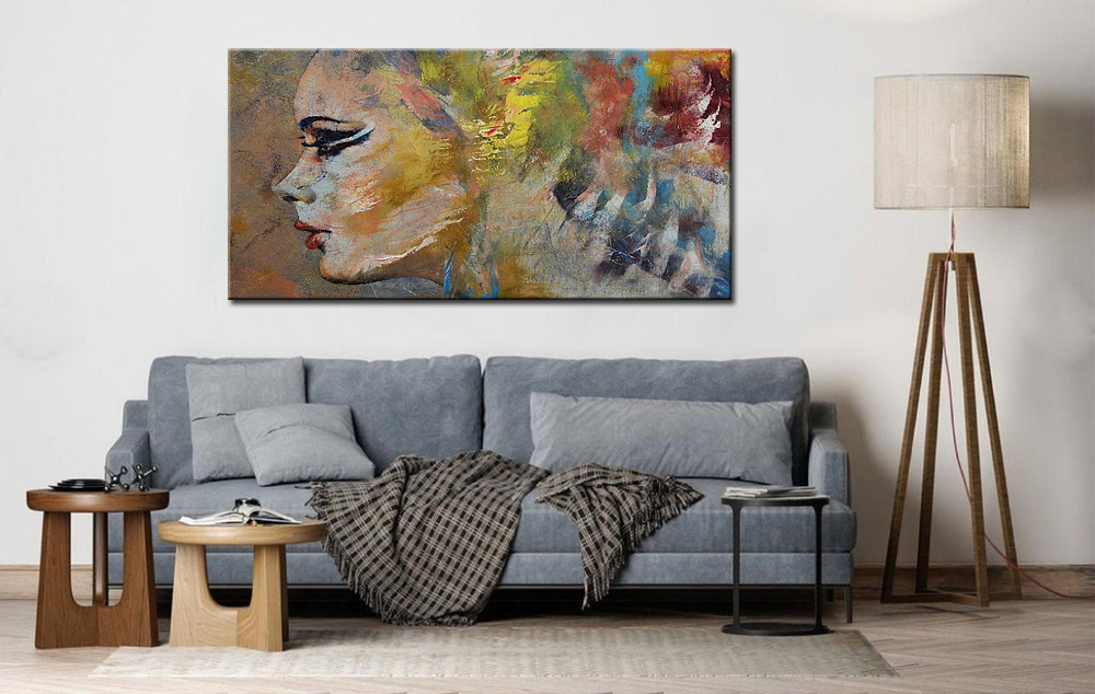 Vrouwen schilderij Zijdezachte Blik 180x90cm - Afbeelding 4