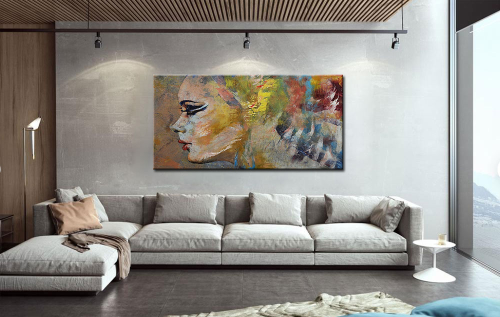 Vrouwen schilderij Zijdezachte Blik 180x90cm - Afbeelding 2