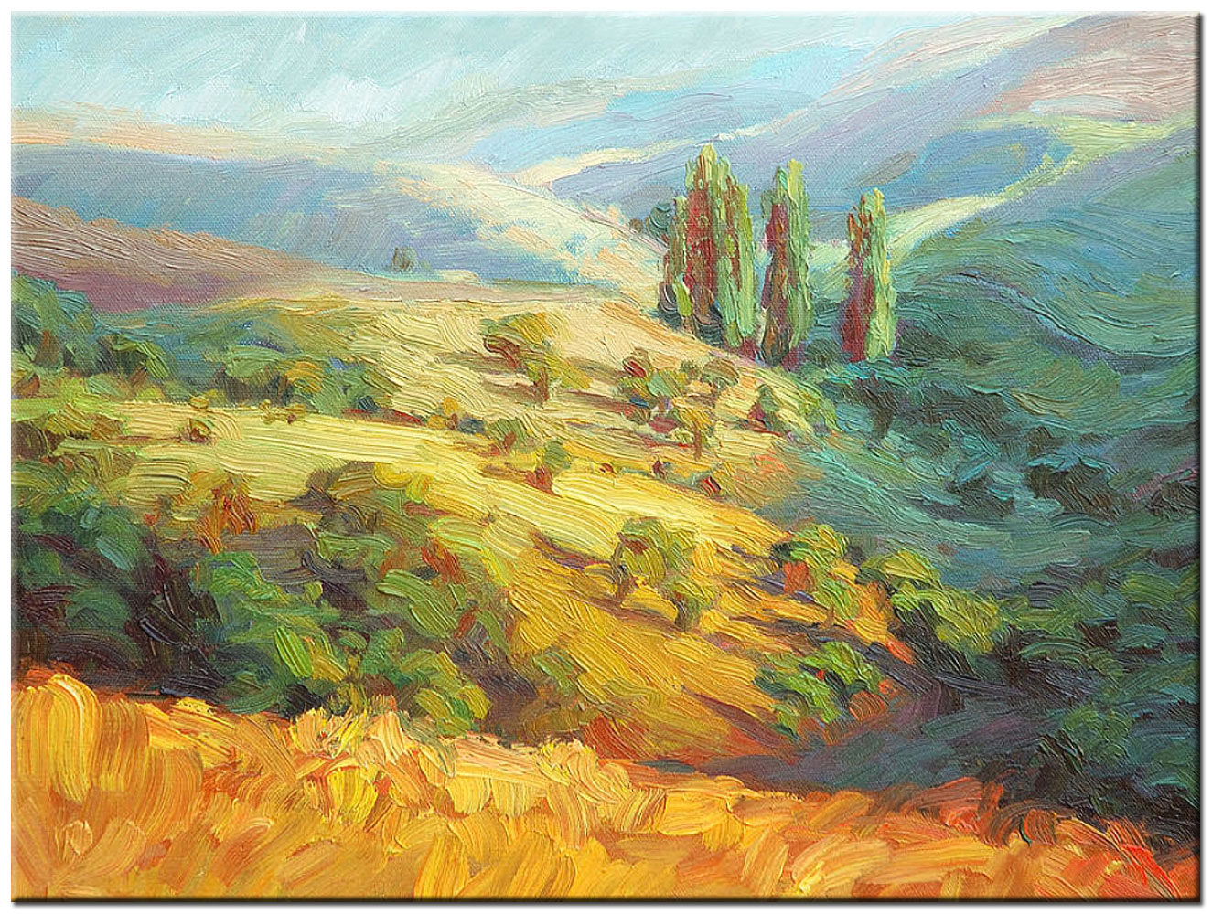 Berg en Dal modern schilderij 120x90cm