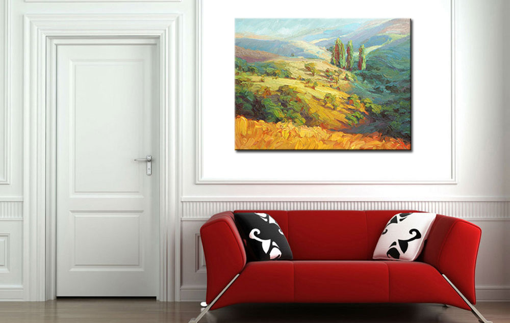 Berg en Dal modern schilderij 120x90cm - Afbeelding 4