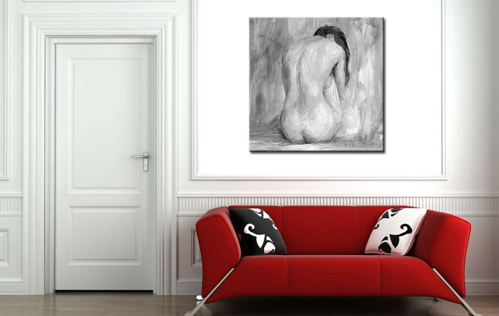 Erotisch schilderij Shades of Grey - Afbeelding 3