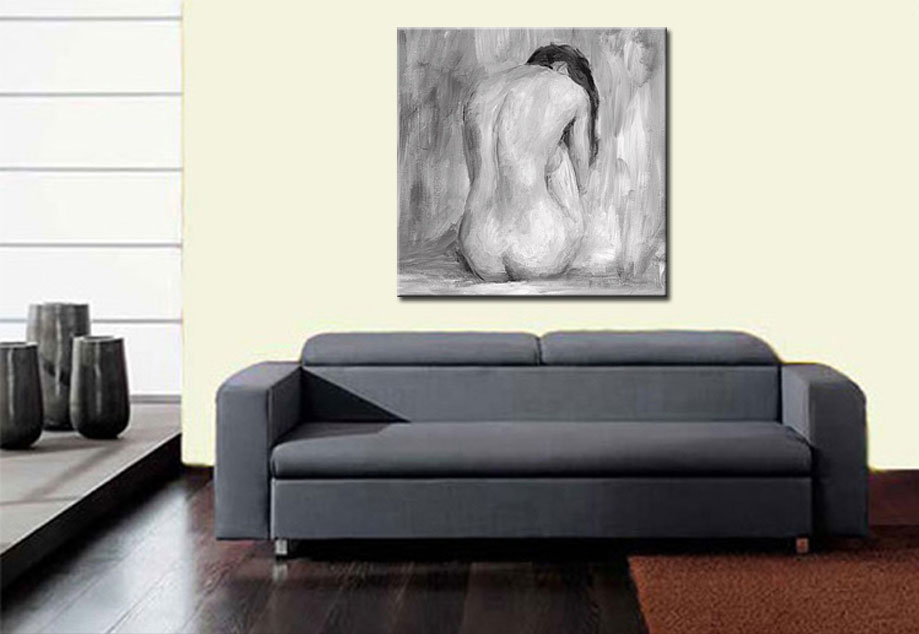 Erotisch schilderij Shades of Grey - Afbeelding 4