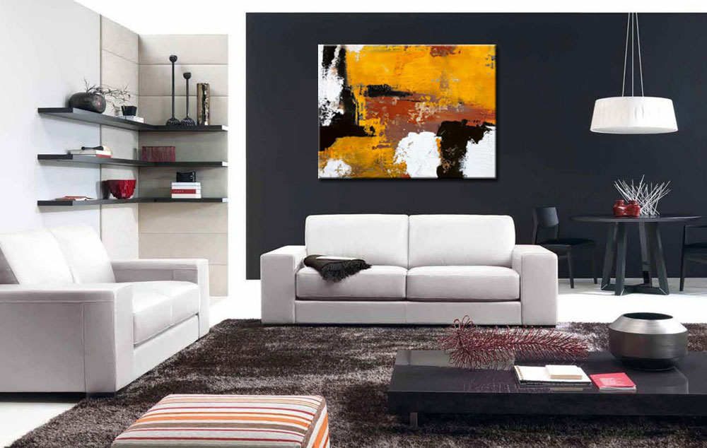 Corrosion abstract modern schilderij 120x90cm - Afbeelding 4