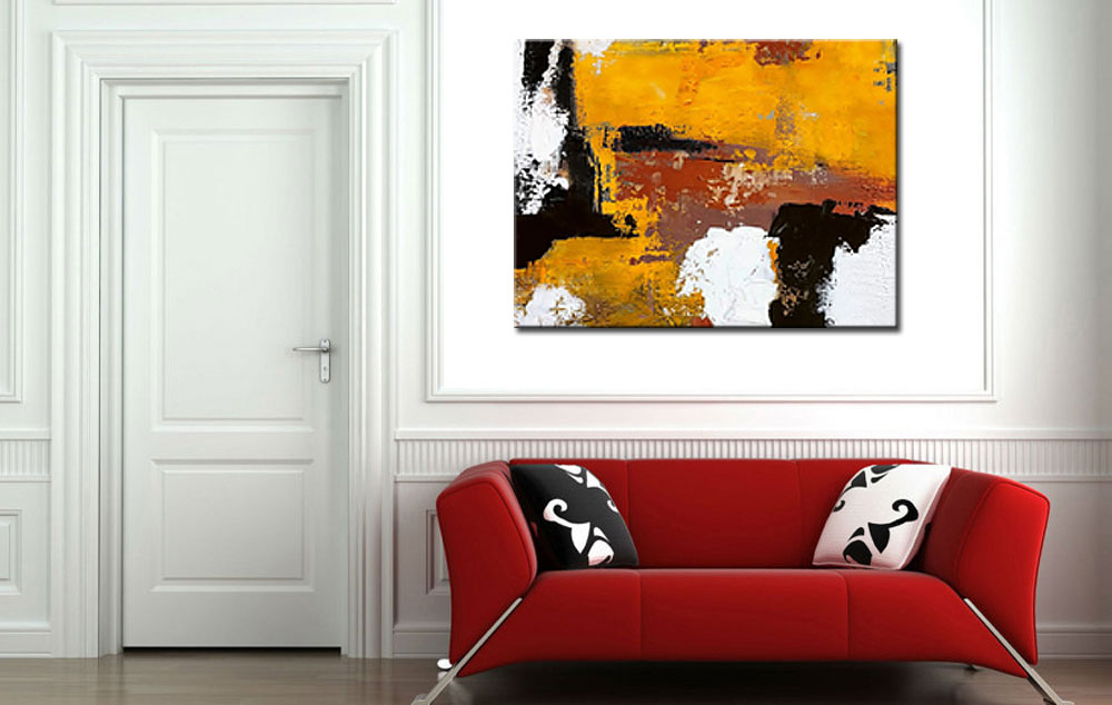 Corrosion abstract modern schilderij 120x90cm - Afbeelding 3