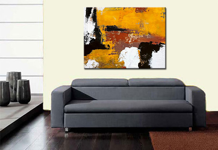 Corrosion abstract modern schilderij 120x90cm - Afbeelding 2