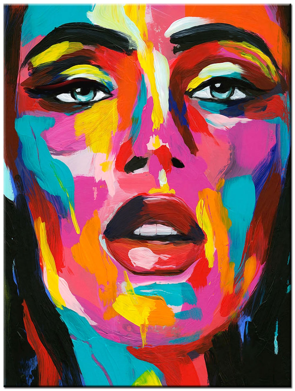 Vrouwen schilderij Colorful Passion 90x120cm