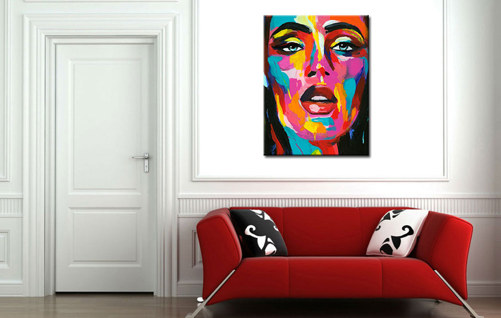 Vrouwen schilderij Colorful Passion 90x120cm - Afbeelding 3