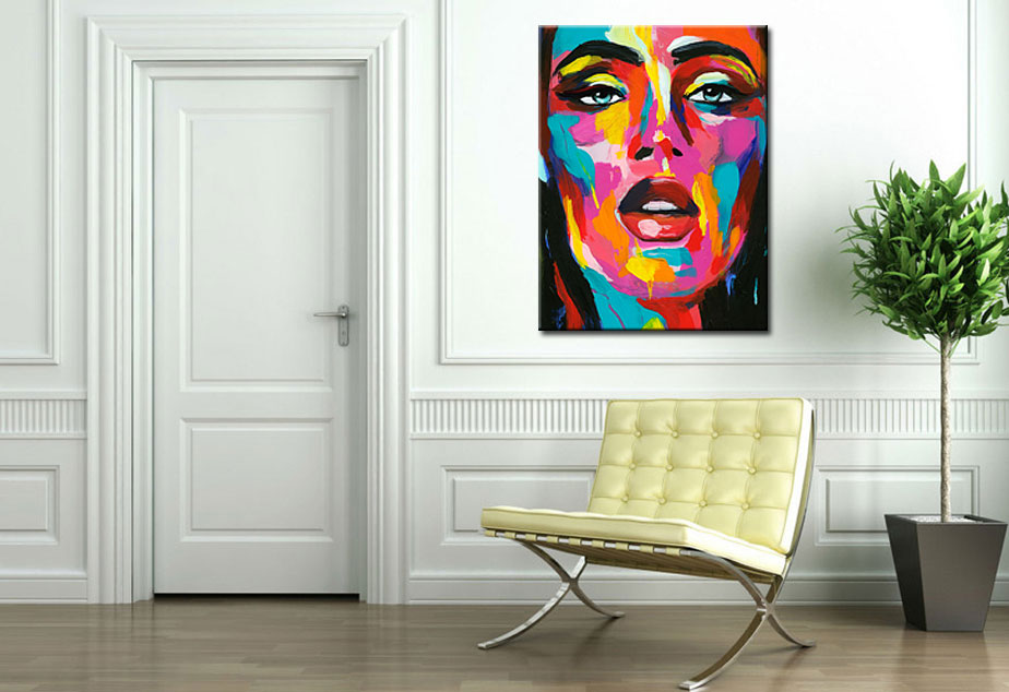 Vrouwen schilderij Colorful Passion 90x120cm - Afbeelding 2
