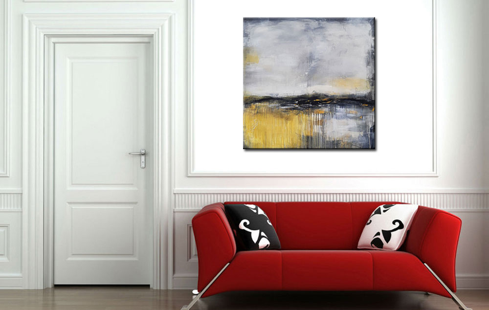 Moonlight abstract schilderij 100x100cm - Afbeelding 4