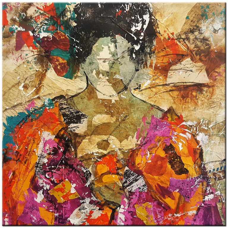 Posing Lady modern schilderij