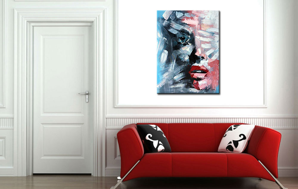 Vrouwen schilderij Stille Intensiteit 90x120cm - Afbeelding 4