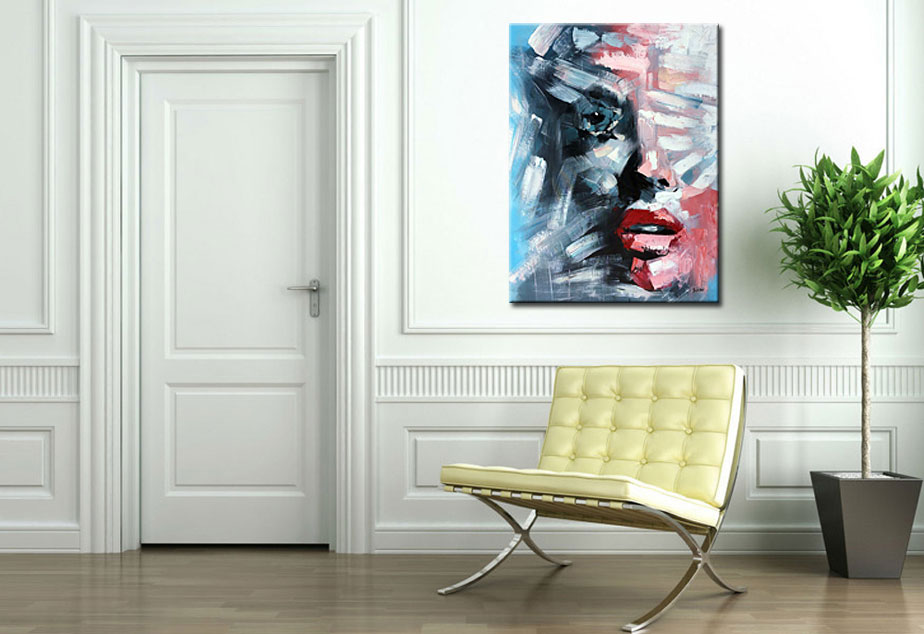 Vrouwen schilderij Stille Intensiteit 90x120cm - Afbeelding 2