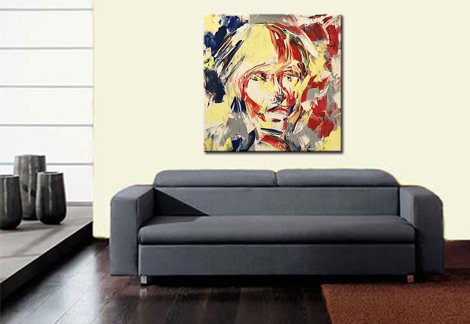 Emilia modern schilderij 100x100cm - Afbeelding 3