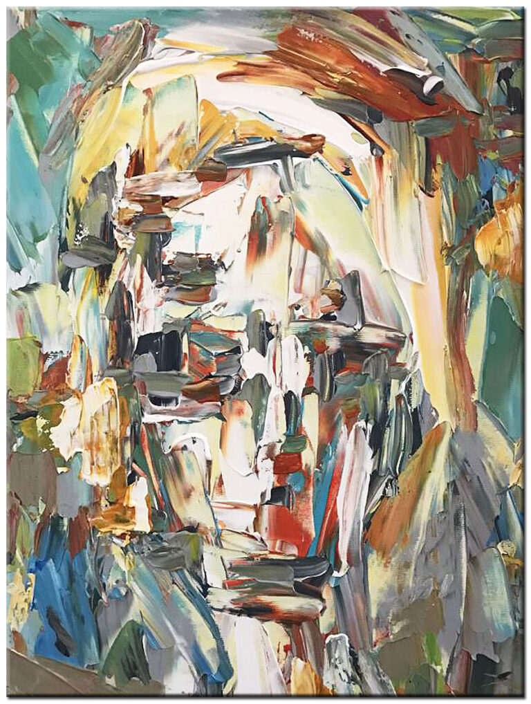 Figuratief modern schilderij Cara Borrosa