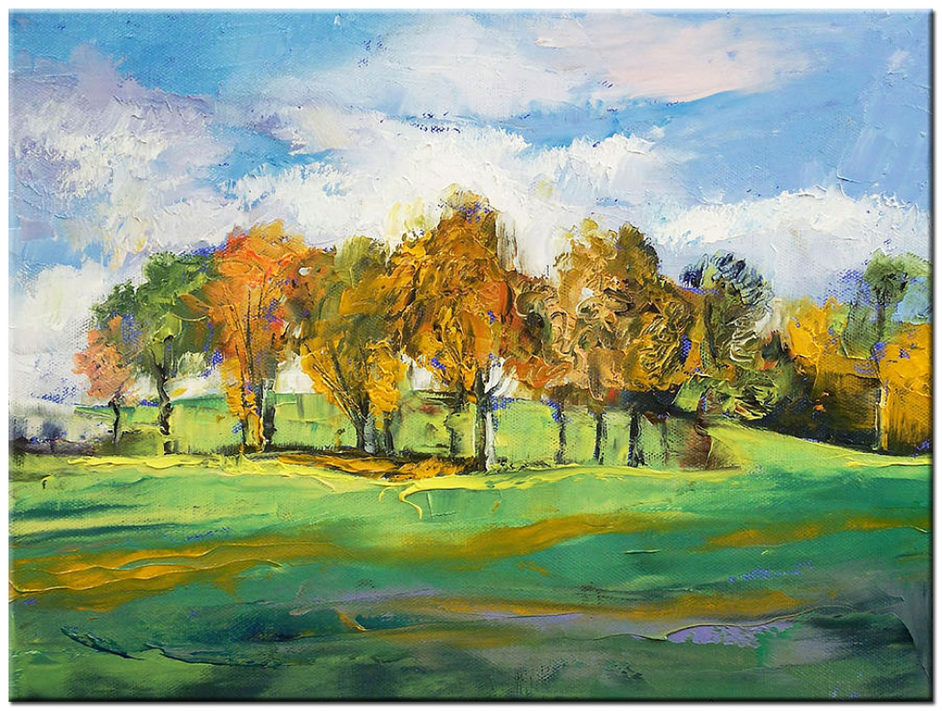 Landschap modern schilderij 120x90cm