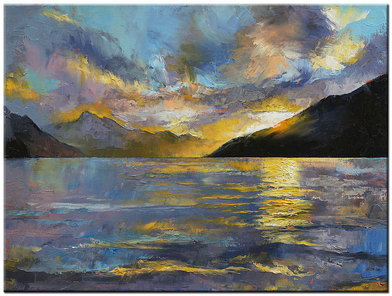 Zee Inham modern schilderij 120x90cm