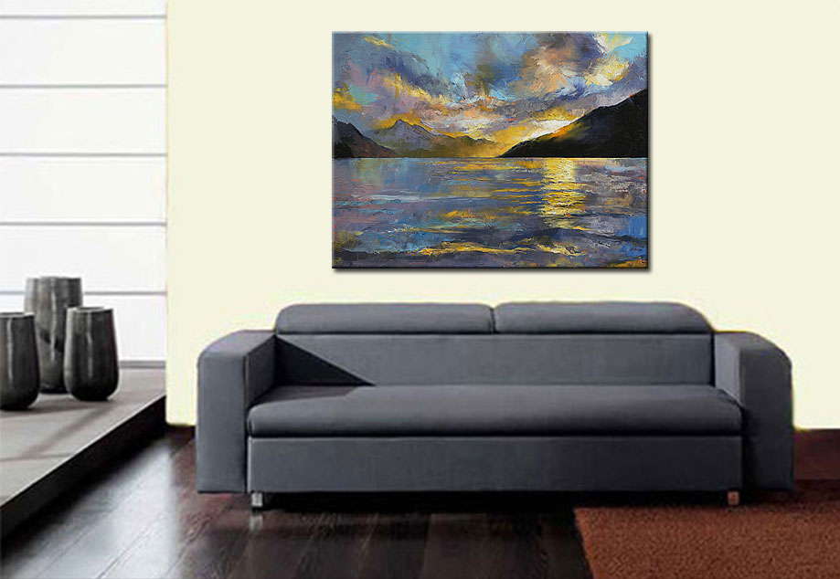 Zee Inham modern schilderij 120x90cm - Afbeelding 2