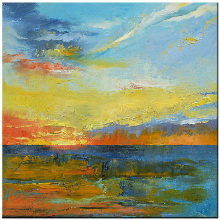 Zeezicht modern schilderij