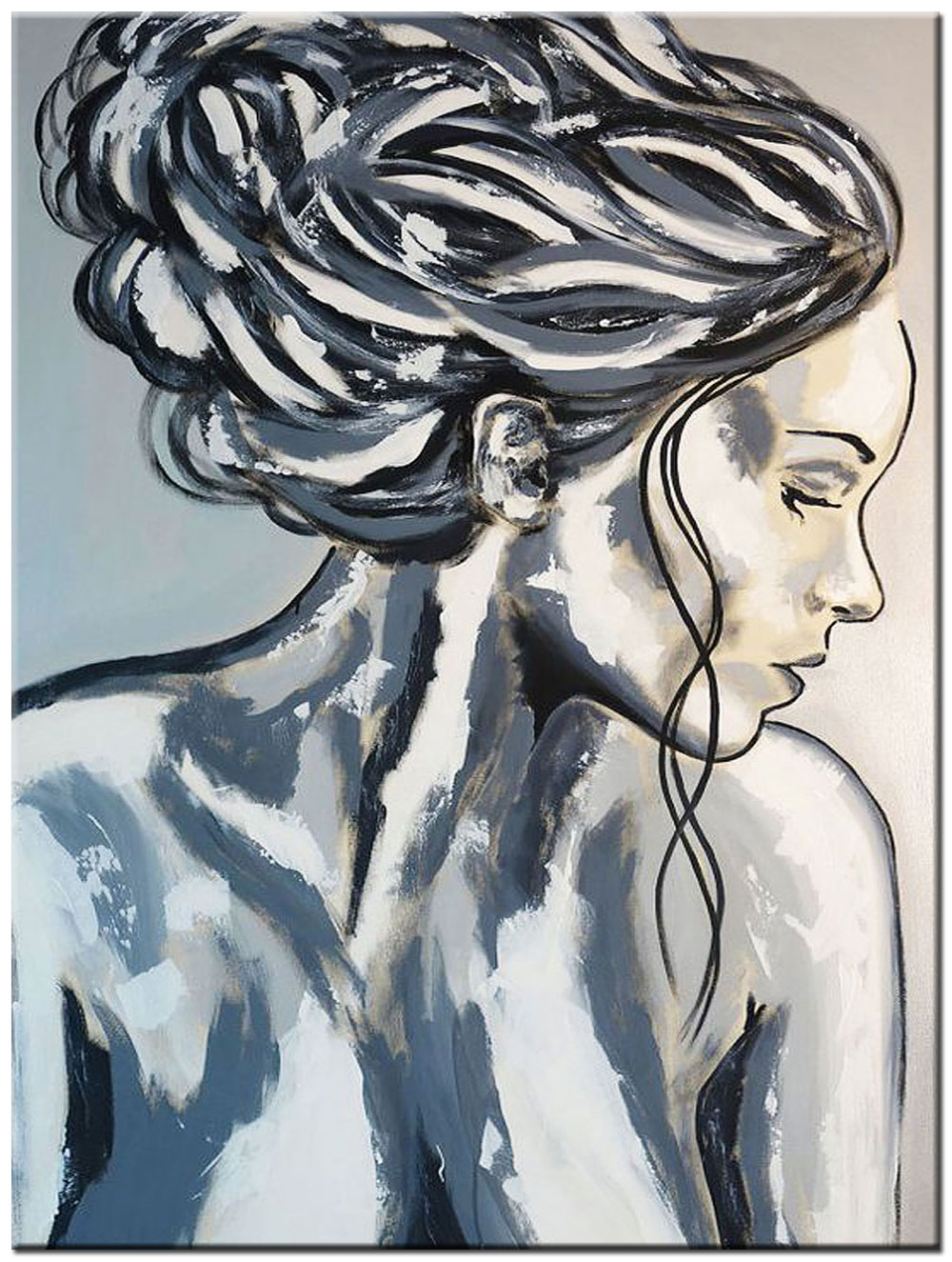 Vrouwen schilderij Stijlvolle Rust 90x120cm