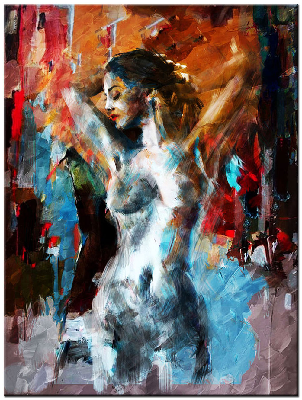 Sofia erotisch schilderij 90x120cm