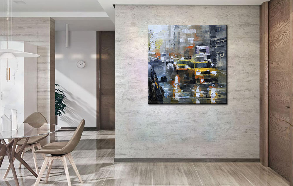 New York Taxi modern schilderij - Afbeelding 4