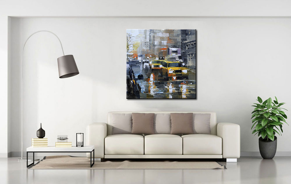 New York Taxi modern schilderij - Afbeelding 2