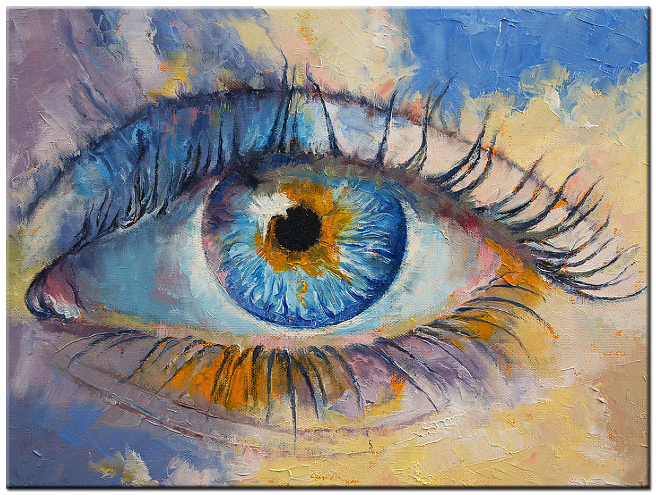 Blue Eye modern schilderij 120x90cm