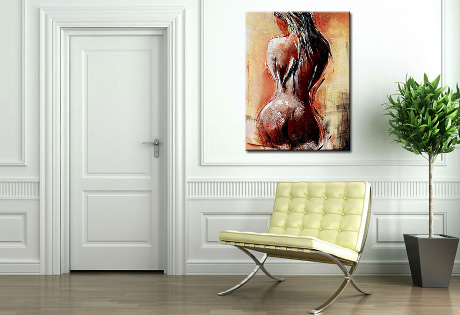 Erotisch schilderij Rouge Passion 90x120cm - Afbeelding 2