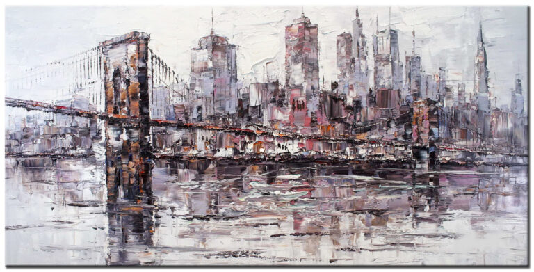 Brooklyn Bridge modern groot schilderij