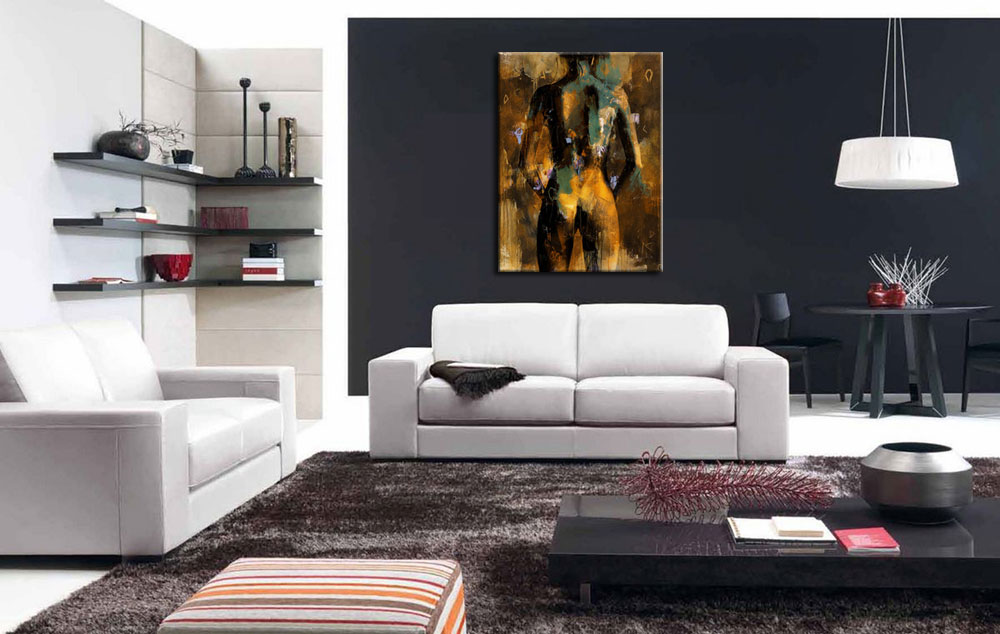 Erotic modern erotisch schilderij 90x120cm - Afbeelding 3