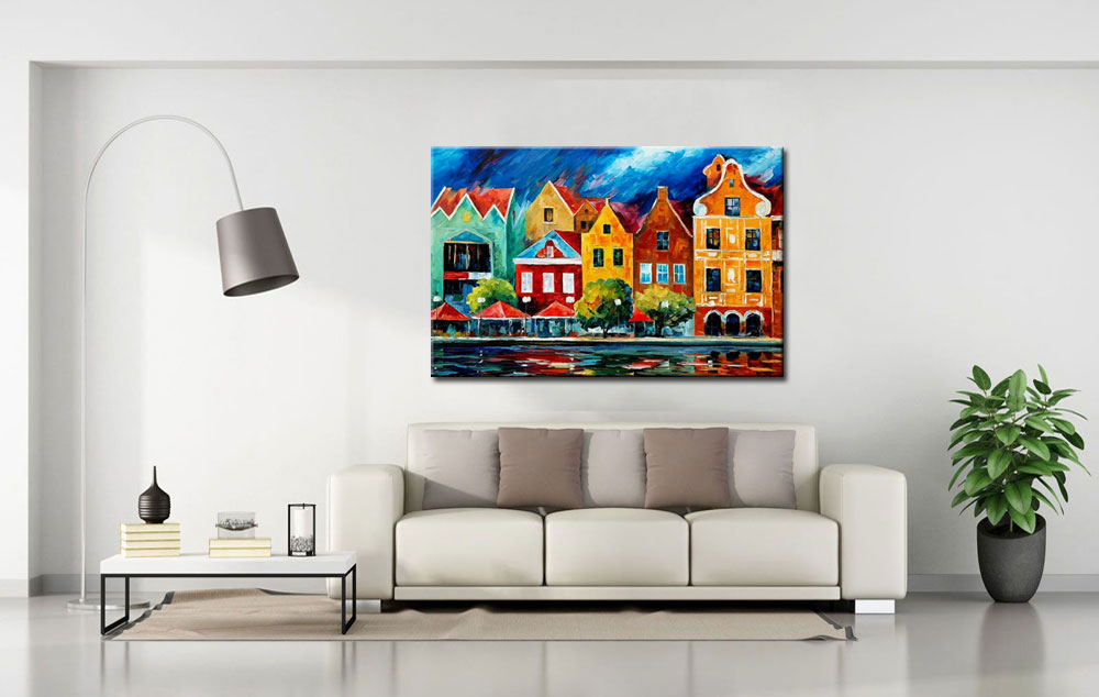Curaçao modern schilderij 120x80cm - Afbeelding 2