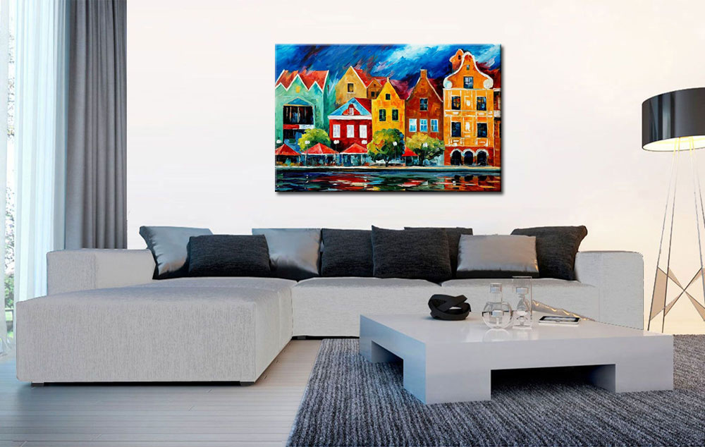 Curaçao modern schilderij 120x80cm - Afbeelding 3