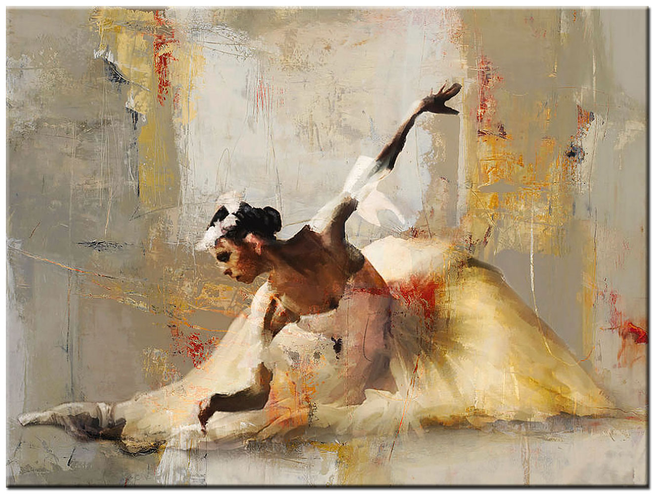 Vrouwen schilderij Balans en Beweging 120x90cm