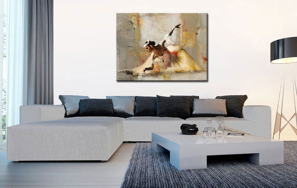 Vrouwen schilderij Balans en Beweging 120x90cm - Afbeelding 4