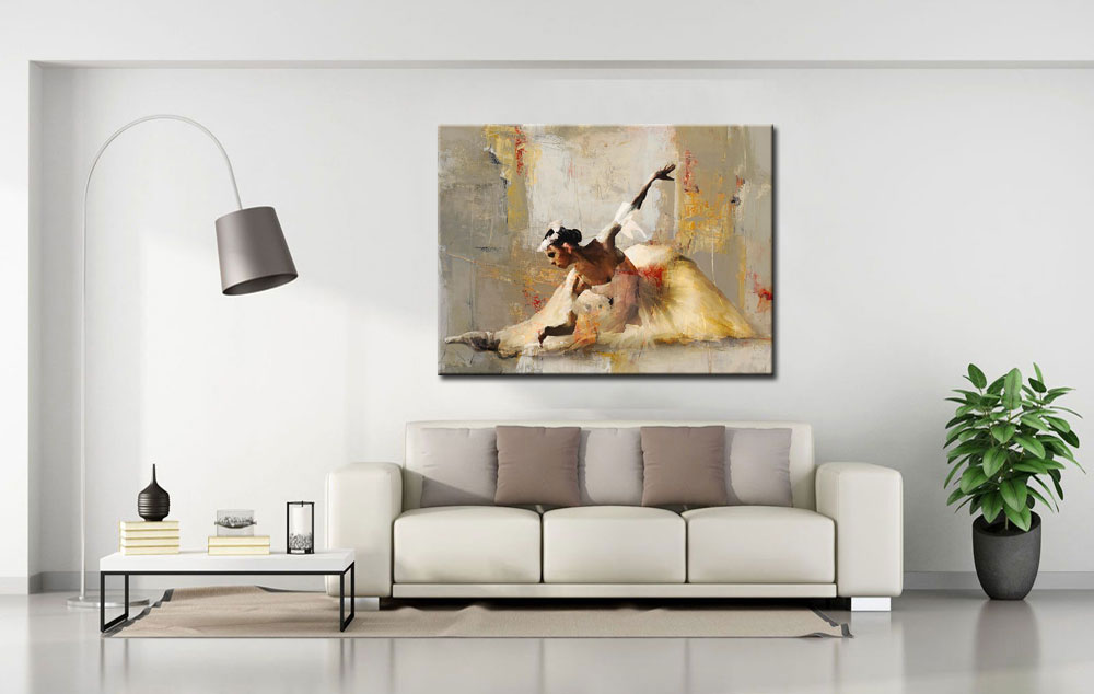 Vrouwen schilderij Balans en Beweging 120x90cm - Afbeelding 3