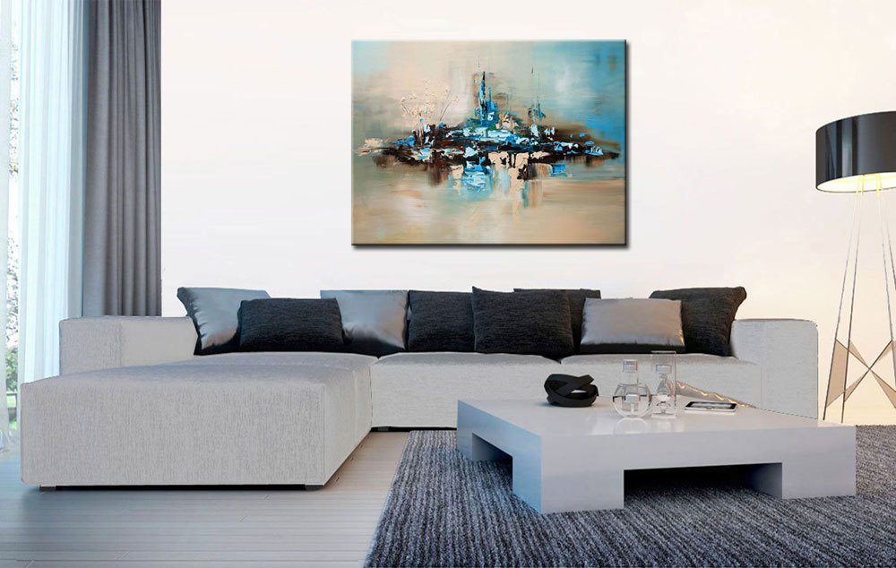 Enchanté abstract schilderij 120x90cm - Afbeelding 3