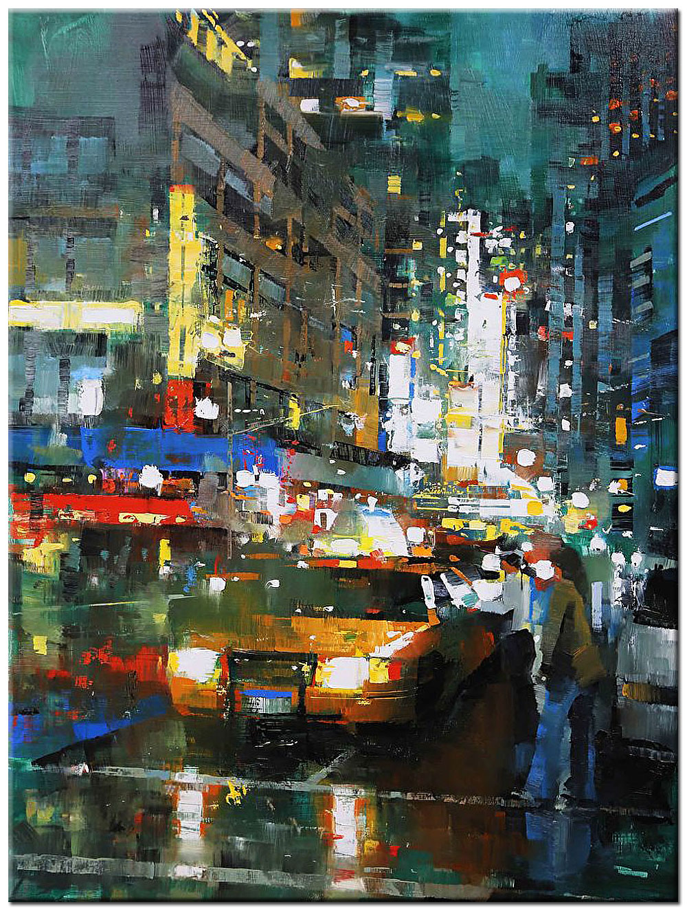 Broadway New York modern schilderij 90x120cm