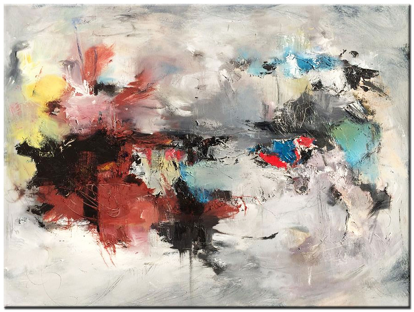 Coolness abstract modern schilderij 120x90cm