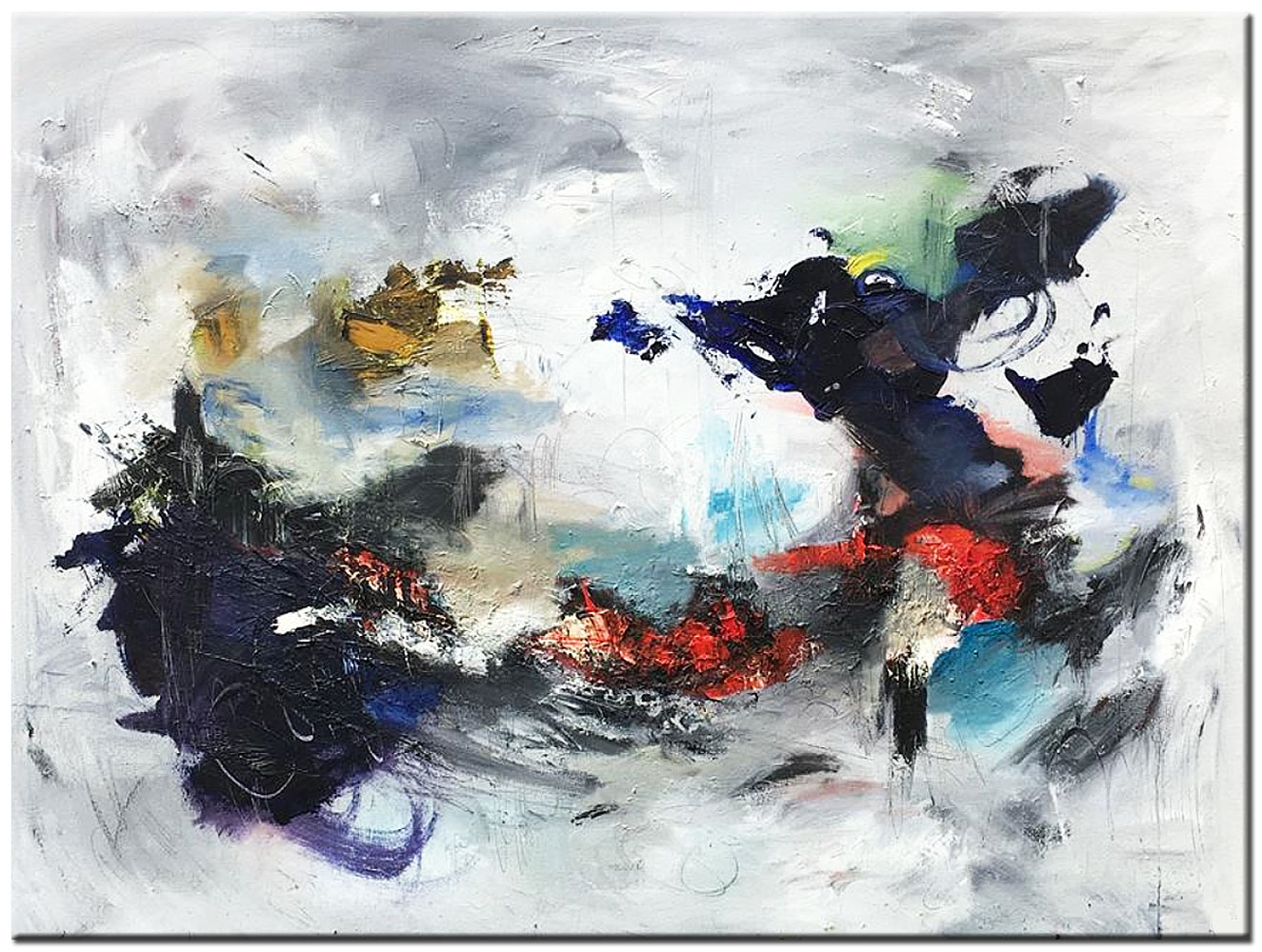 Nublado abstract modern schilderij 120x90cm