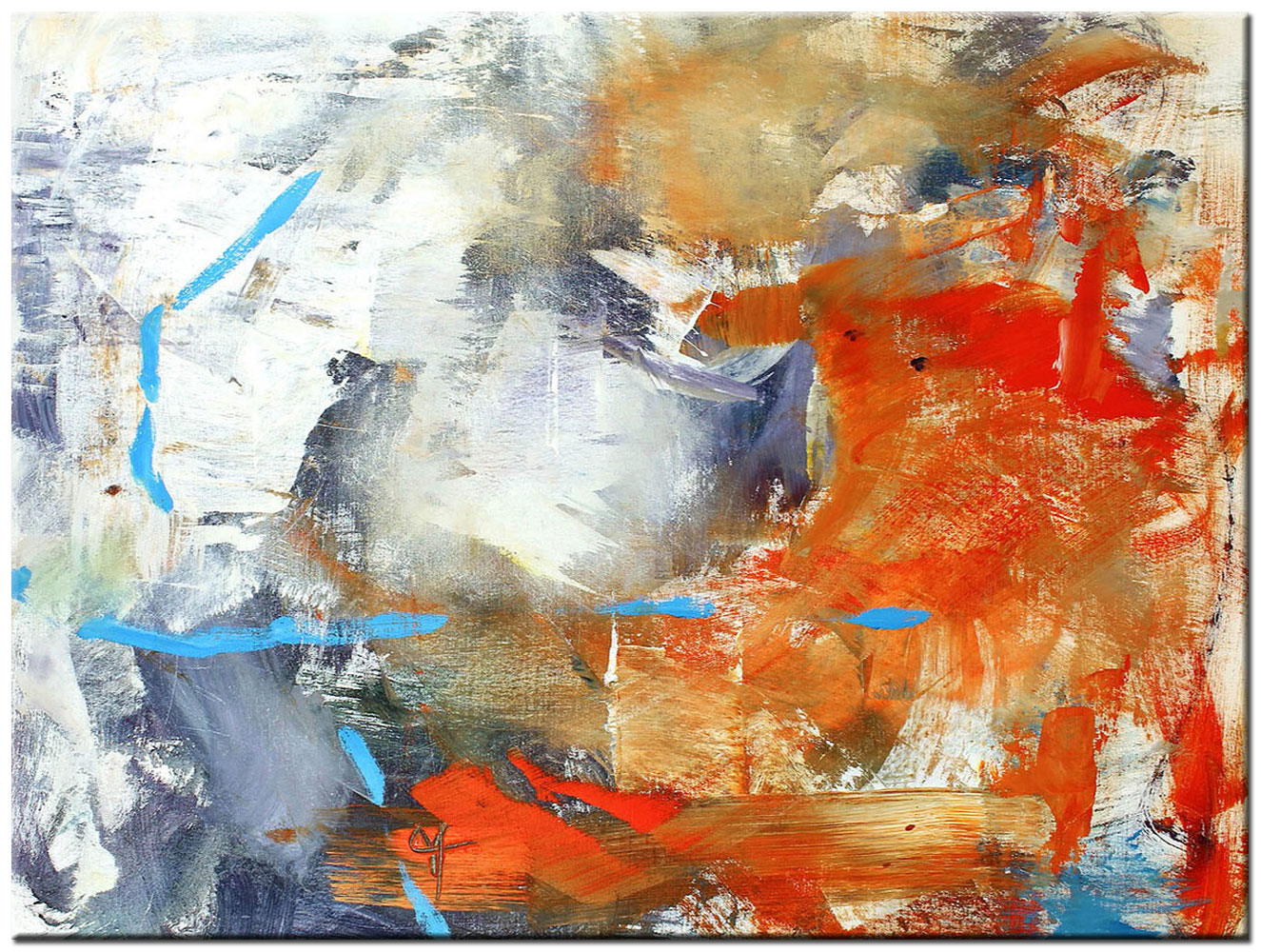 Calor de Hielo abstract modern schilderij 120x90cm