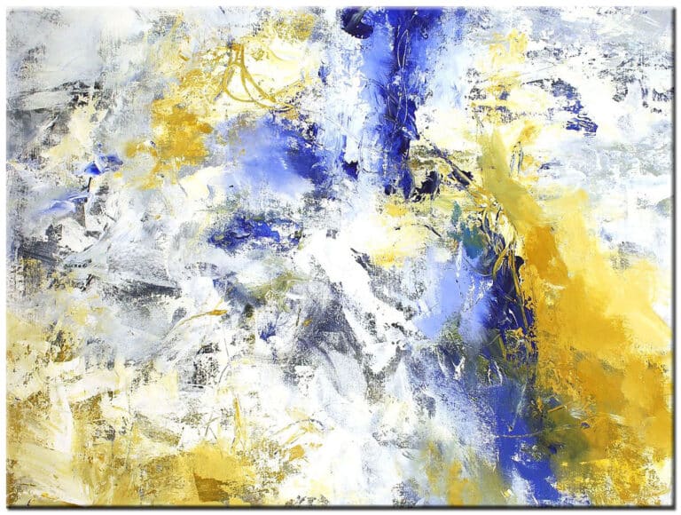 Glaciaal abstract schilderij