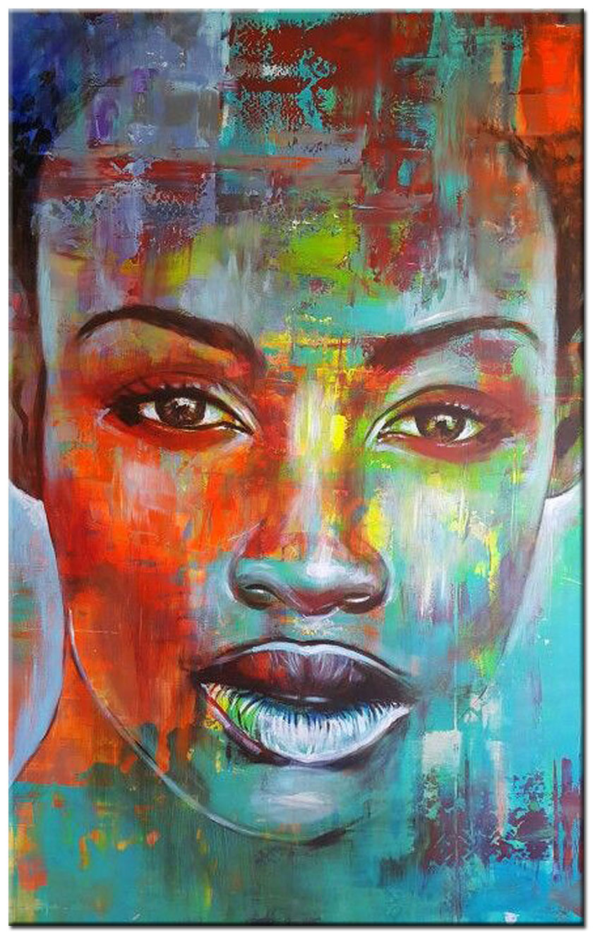 Vrouwen schilderij Strong Beauty 80x120cm