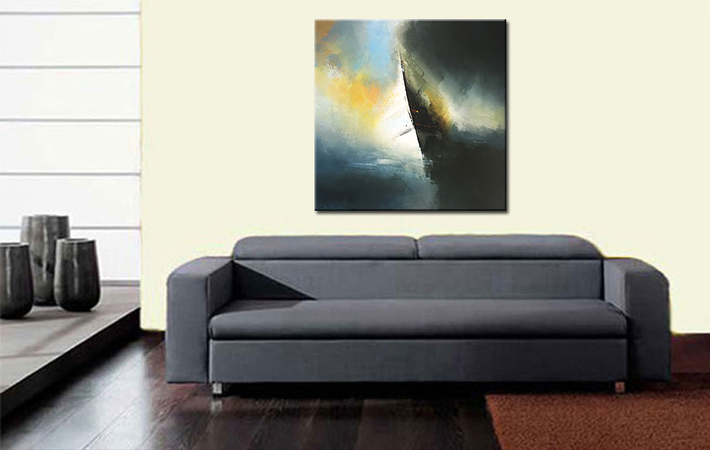 De Boeg modern schilderij 100x100cm - Afbeelding 4