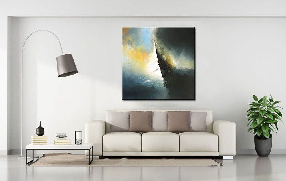 De Boeg modern schilderij 100x100cm - Afbeelding 2