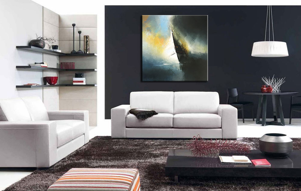 De Boeg modern schilderij 100x100cm - Afbeelding 3