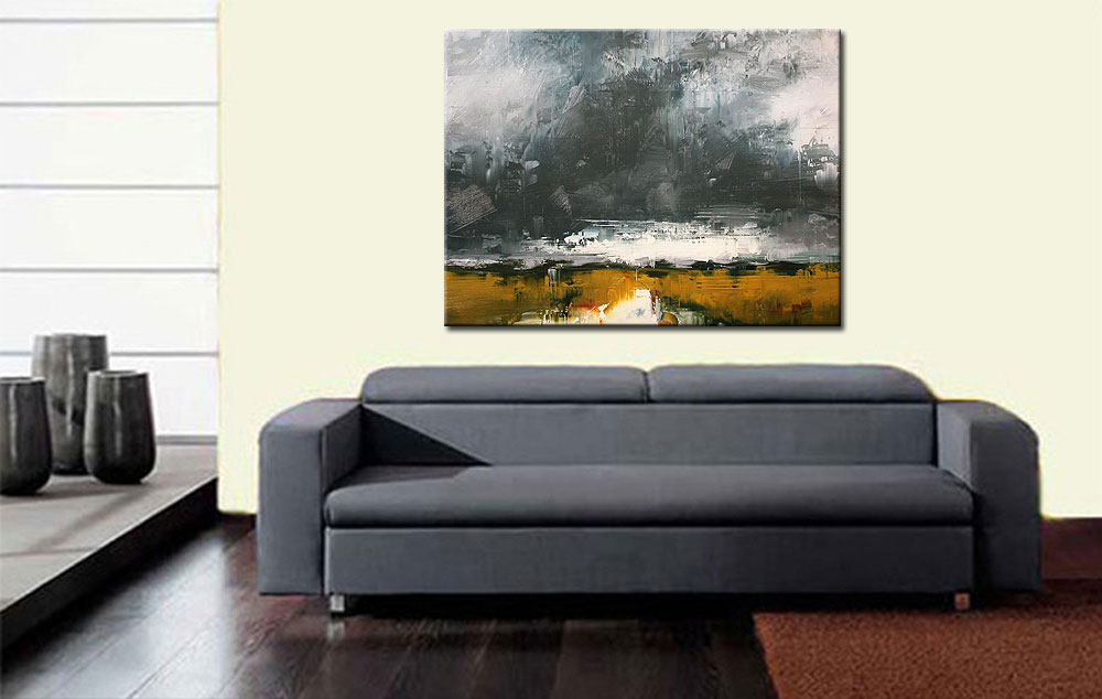 Coming Storm modern schilderij 120x90cm - Afbeelding 2