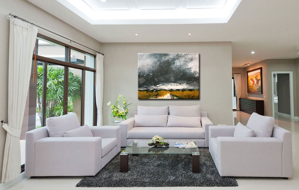 Coming Storm modern schilderij 120x90cm - Afbeelding 3