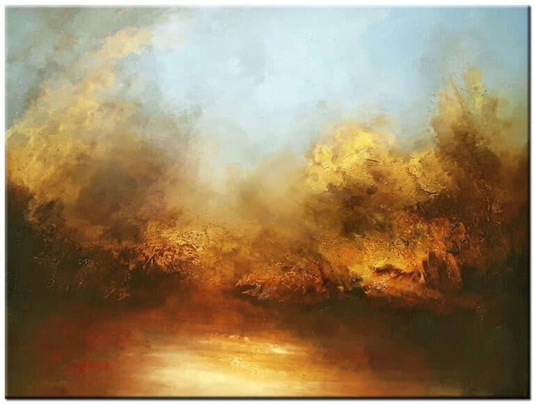 Zandstorm modern schilderij